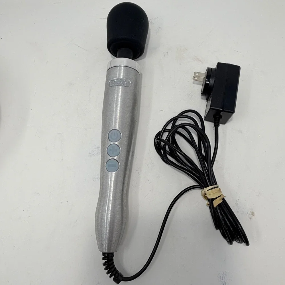 Doxy Die Cast 3 Wand Massager Silver Aluminum Corded Handheld Muscle Relief
